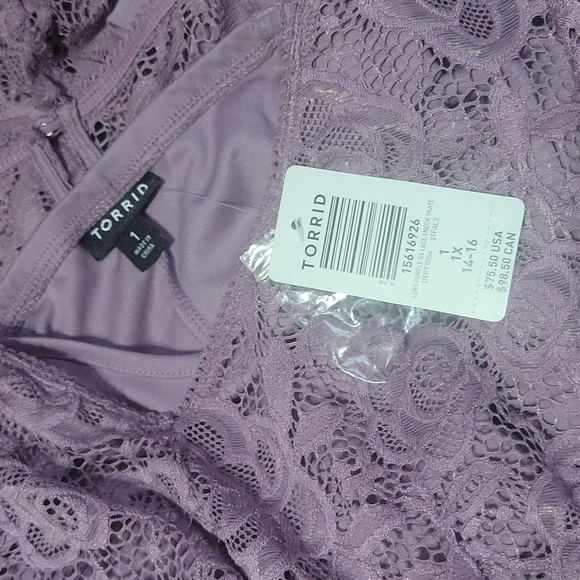 💜Torrid Purple Lace Skater Dress - Picture 8 of 8
